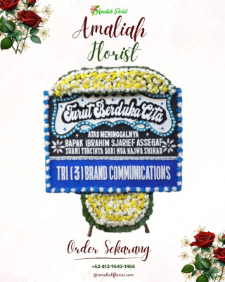 Papan Bunga Duka di Karang Mulya