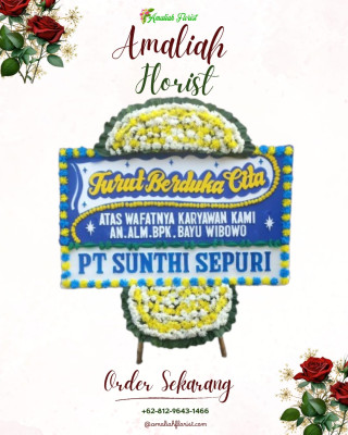 Papan Bunga Duka di Karang Mulya