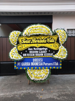 Papan Bunga Duka di Karang Mulya