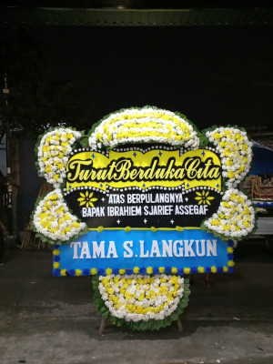Papan Bunga Duka di Karang Mulya
