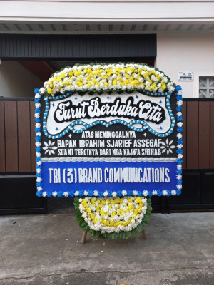 Papan Bunga Duka di Karang Mulya
